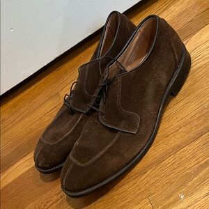 Allen Edmonds Dark Brown Suede Oxfords “Hancock”
